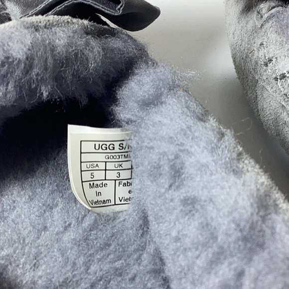 UGG Clara Glam Bow Slip on Grey - Picture 10 of 12